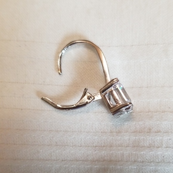 New Guiliana Sterling Silver Square CZ Earrings - Picture 3 of 6